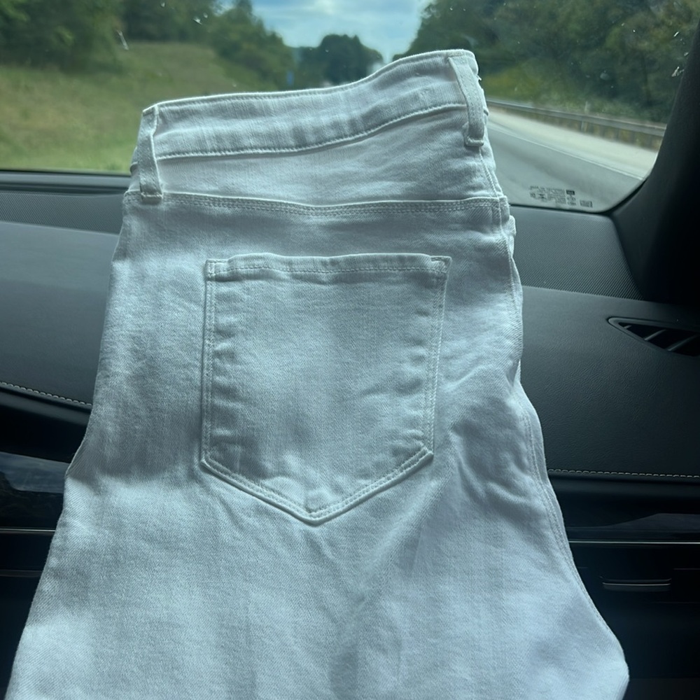 L’AGENCE 31 ORIANA HIGH RISE STRAIGHT BLANC WHITE JEANS! BRAND NEW WITH TAGS! - Picture 7 of 17